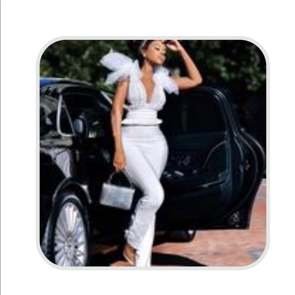 Pantsuit used once medium white